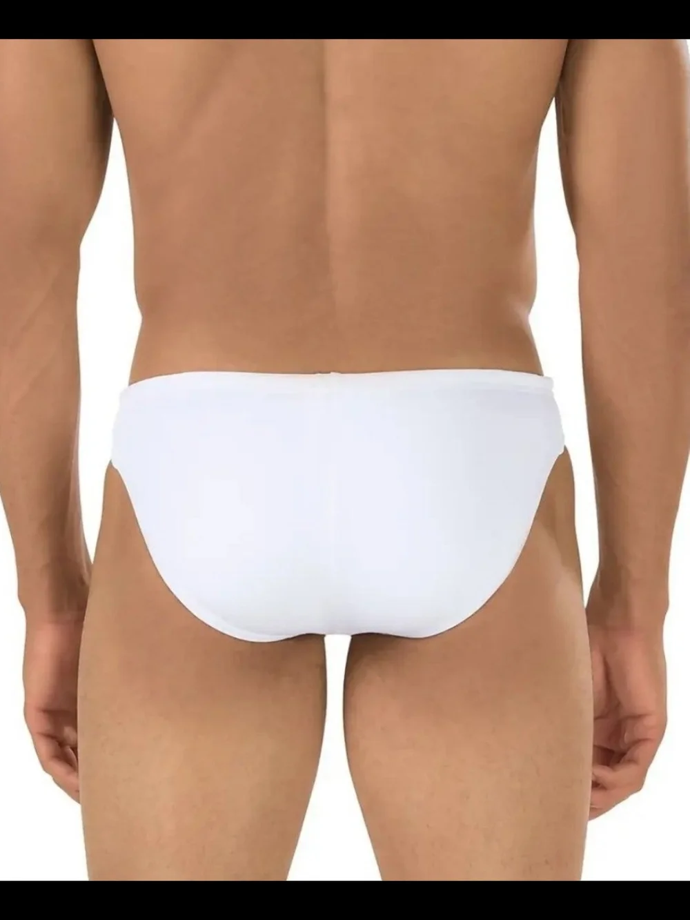 Speedo White Low-Cut Men's Swim Brief